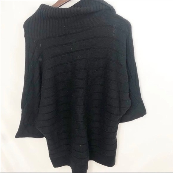 Katie Hill black oversized cowl neck sweater 1x - Picture 3 of 3